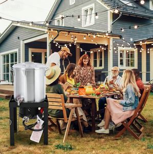 หม้อทอ<span class=keywords><strong>ด</strong></span>กลางแจ้งขนาดใหญ่ 30 ควอร์ต 50,000 บีทียู สำหรับทอ<span class=keywords><strong>ด</strong></span>ไก่งวงและต้มอาหารทะเล พร้อมตะกร้าแบบมีรู  เหมาะสำหรับเทศกาลวันขอบคุณพระเจ้า - Product Image 4