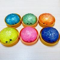 Jouet Squishy Dumpling Scintillant du Fabricant, Jouet Anti-Stress TPR, Jouet Squishy Dumpling Mystère à Presser