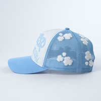 Gorra Trucker de Moda de Alta Calidad, Gorra de 5 Paneles, Venta al por Mayor, Algodón y Poliéster, Personalizada con Logotipo Bordado en Chenille