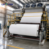 Mesin Pembuat Tisu Toilet Gulungan Jumbo 1200mm untuk Lini Produksi Kertas Daur Ulang Pabrik