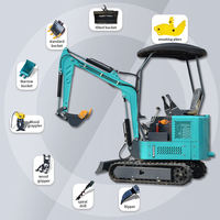 Micro-excavatrice compacte de 1,8 tonne pour le déneigement arctique, conforme EPA Stage V, avec cabine chauffée, moteur et pompe fiables