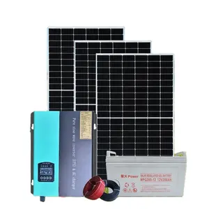 뜨거운 판매 태양 에너지 시스템 키트 홈 태양 광 패널 발전소 1000 와트 단결정 태양 전지 패널