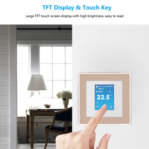 Termostato Intelligente Moderno con Schermo a Colori TFT e WiFi per Uso Alberghiero, Riscaldamento e Raffreddamento, Sensore PM2.5 e Umidità - Product Image 4