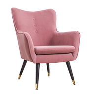 Velvet Pink Leisure Style Sessel Wohnzimmer möbel Wohnzimmer Stuhl