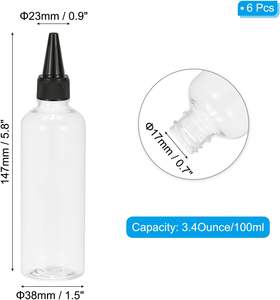 Bouteille de sauce mayonnaise en plastique jetable de 255 ml (8 oz) pour impression d'étiquettes, bouteille de sauce miel à presser de qualité alimentaire, bouteille de sauce Sriracha - Product Image 2