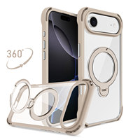 Beelan haute qualité 360 étui de béquille magnétique antichoc TPU pare-chocs PC coque de téléphone pour iPhone 17 16 15 Pro Max Plus Air Cover