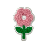 Patch chenille personnalisé Kawaii fleurs beaux patchs de mode brodés pour accessoires vestimentaires thermocollants pour chapeau pour enfants