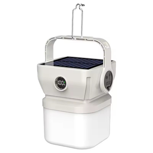 Lampe de camping LED solaire avec longue autonomie, portable, rechargeable, commande par bouton pour usage domestique, d'urgence et extérieur - Product Image 1