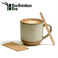 Agitateurs à café en bambou biodégradable lisses à bon prix, bâtonnets en bambou jetables pour café, lait, cocktail, thé