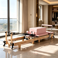 Reformer de Pilates Comercial Personalizado, Elegante y de Alta Calidad, Plegable y Versátil para Yoga y Fitness