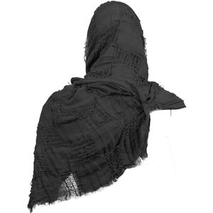 Capa con Capucha Medieval Negra de Poliéster, Accesorio de Disfraz con Broche y Alfileres para Traje Renacentista Vikingo, Unisex para Adultos - Product Image 3