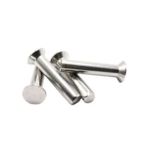 Custom Snap Or Mushroom Head Hollow Tubular And Solid Metal Titanium Stainless Steel Copper Brass Aluminum Rivet