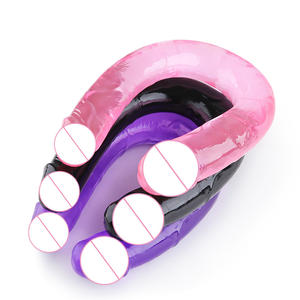 Dual 2 Cabeças TPE Dildo U-Shaped Dupla Cabeça Penis Dildos Para Mulheres Enorme Realista Masturbação Dispositivo Sex Toys Casal Lésbicas - Product Image 1