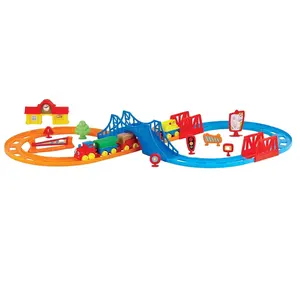 Diy Rail Way Racing Educational Toys Plastic ABS Race Kids Boys Children Dinosaur Set Railway Toy Car Track