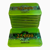 Plaques de jetons de poker rectangulaires en acrylique personnalisées avec impression anti-contrefaçon UV et récompenses à haut enjeu