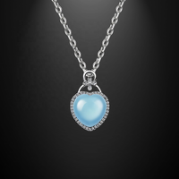 Offre Spéciale NFC bijoux pendentif préserver en permanence 13.56MHz NFC cadeaux pierres précieuses S925 NFC collier contrôle d'accès pendentif