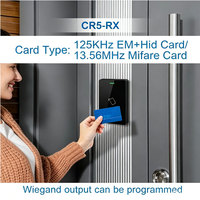 Lector de Tarjetas RFID Impermeable de 125KHz o 13.56MHz, Control de Acceso con Salida Wiegand de 26-58 bits
