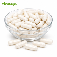 Capsules végétales vides HPMC blanches taille 1, capsules végétaliennes