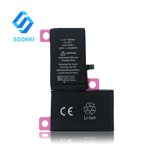 Phone Battery for iPhone X XS XR MAX 11 12 13 14 Mobile Phone Batteries for iPhone X Rechargeable Batterie Replacement
