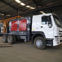 Foreuse de puits montée sur camion 200m-600m DTH avec moteur diesel Cummins, roulement et pompe
