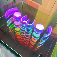 Creative Thousand Layer Abyss Mirror Acrylique Lightbox 3D Lettre Lumineuse LED Store Fond Mur Décoratif Lightbox