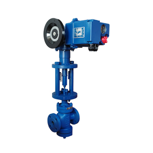 Vanne de régulation à double siège AC220V DN25 pour eau à température moyenne, garantie 1 an, personnalisable OEM - Product Image 2