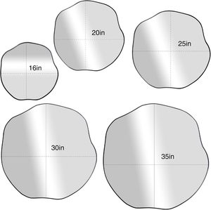 <span class=keywords><strong>Specchio</strong></span> da Parete Ondulato Irregolare, <span class=keywords><strong>Specchio</strong></span> Decorativo Grande Moderno Asimmetrico per Soggiorno, Camera da Letto, Ingresso - Product Image 6