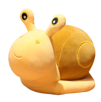 Figurine d'escargot mignonne, poupée apaisante pour bébé, jouet en peluche, petit escargot de dessin animé, cadeau d'anniversaire, poupée en peluche, cadeau d'anniversaire