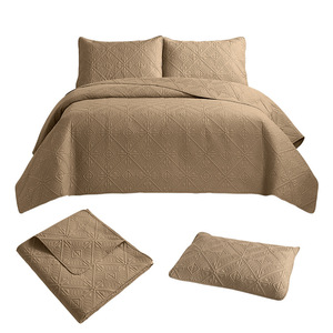 Colcha ultrasónica de lujo transpirable para Hotel <span class=keywords><strong>y</strong></span> hogar, funda de cama suave <span class=keywords><strong>y</strong></span> sencilla - Product Image 4