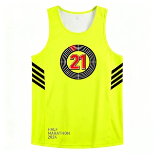 Unleash Your Style &amp; Speed Custom Logo Printing <strong>Running</strong> <strong>Singlet</strong> Features Moisture Wicking Technology to Keep You Cool &amp; <strong>Dry</strong> - Product Image 4