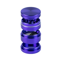 Broyeur à herbes et épices en alliage d'aluminium 4 pièces, 63 mm, 2,5 pouces, avec logo personnalisé, laser UV, OEM ODM, vente en gros