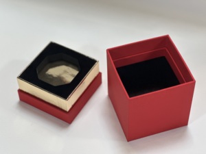 Boîte cadeau de bougie parfumée mate en matériaux recyclés écologiques, emballage en carton rigide personnalisé de luxe vide avec couvercle et base - Product Image 2