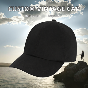 Unisex Black 5-Panel Cotton Baseball Cap Adjustable Solid Color Sporty Dobby Casual <b>Hat</b> for Children Breathable <b>Waterproof</b> - Product Image 2