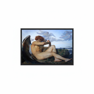 Fallen Angel Canvas Art: Alexandre Cabanel Painting Print, Home Decor,<b>BLACK</b> <b>FRAMED</b> CANVAS - Product Image 2
