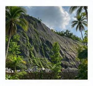 Flexible Metal <strong>Link</strong> <strong>Chain</strong> <strong>Link</strong> Mesh Woven Slope Protection Falling Rock Barrier Net Bending Welding WPC Frame Eco-friendly - Product Image 4