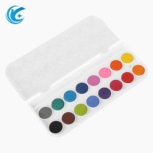 Innesco per principianti forniture di <span class=keywords><strong>pittura</strong></span> ad acqua a <span class=keywords><strong>colori</strong></span> 16 <span class=keywords><strong>colori</strong></span> lavabili solubili in acqua solido acquerello polvere Set di vernice - Product Image 3