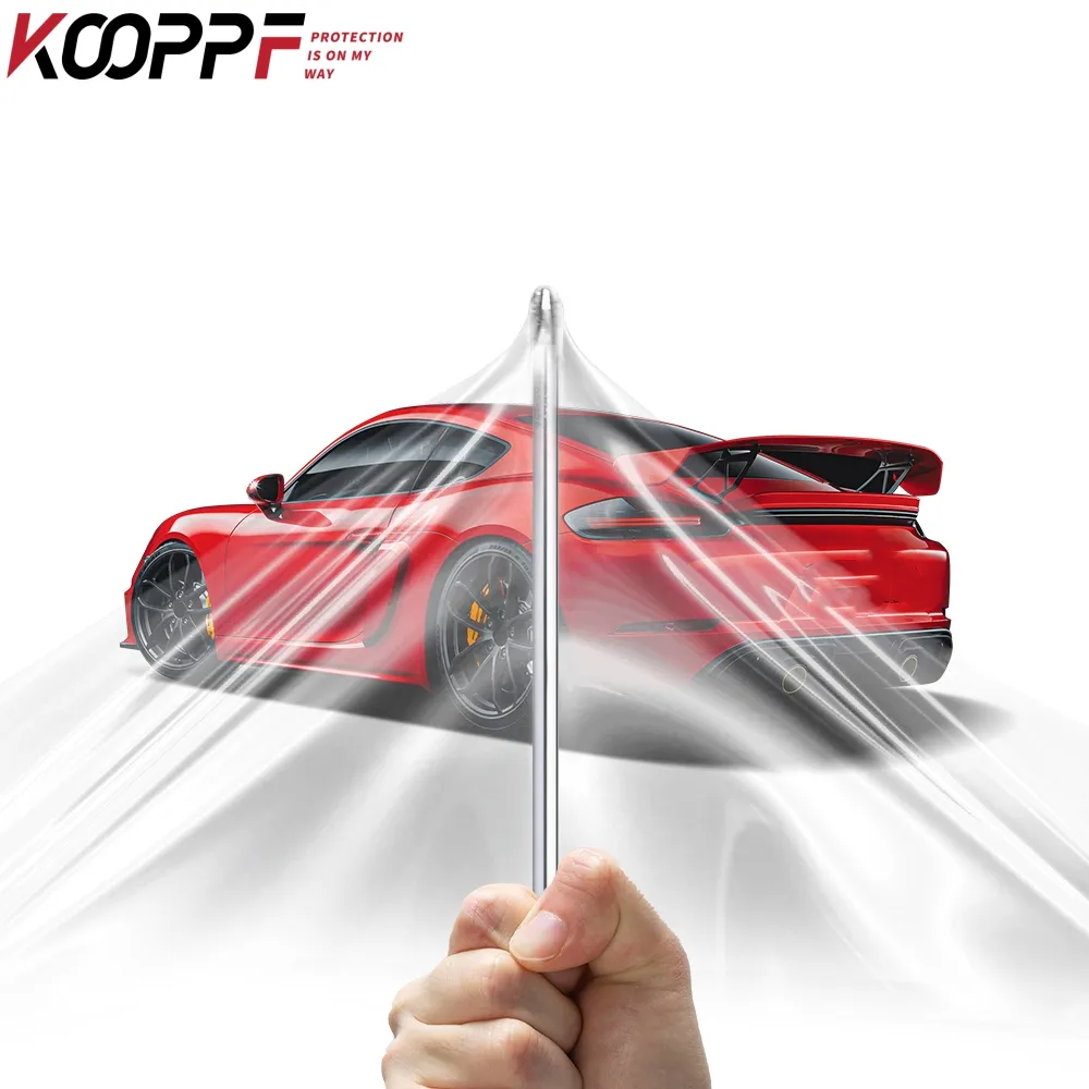 Koofilm-película de protección de pintura para coches, Tpu, 6.5mil, autocuración, transparente, holográfica, Ppf