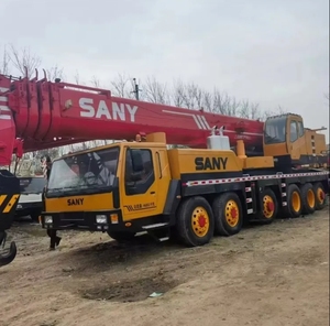 รถเครนมือสองแบบเคลื่อนที่100ตันมีปั๊มเครื่องยนต์ Hangfa กระปุกเกียร์มอเตอร์ความจุ100ตัน - Product Image 3