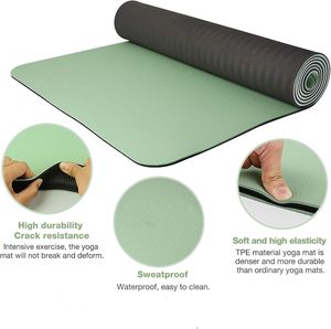 Fabricante de Tapetes de Yoga Ecológicos, Tapete de Yoga de Fitness de 4.5 mm, Impresión Personalizada, Tapete de Yoga Duradero de Caucho Natural PU - Product Image 6