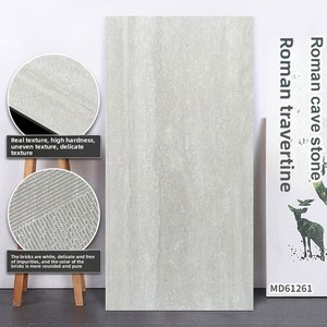 Carreaux de porcelaine en travertin romain 600x1200 mm, style italien, antidérapants, aspect pierre, pour sol et mur extérieur, imitation travertin - Product Image 2