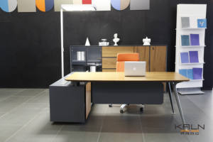 Meja Eksekutif kantor mewah Modern kayu kualitas bagus harga langsung pabrik untuk penggunaan kantor manajer OEM MFC - Product Image 3