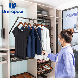 Accessoires <span class=keywords><strong>de</strong></span> <span class=keywords><strong>penderie</strong></span> Unihopper : <span class=keywords><strong>Tringle</strong></span> <span class=keywords><strong>de</strong></span> <span class=keywords><strong>penderie</strong></span> escamotable à fermeture douce pour vêtements - Product Image 2