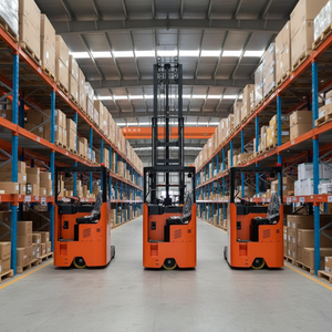 รถยกไฟฟ้าแบบ Reach Truck Stacker ขนาด 1.5 ตัน 2 ตัน 3 ตัน พร้อมความสูงยก 4 ม. 5 ม. 6 ม. 7 ม. - Product Image 1