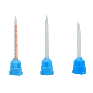 50 pz/confezione Strumenti Dentali Punte Miscelatrici Materiali per Impronte Tubi Colorati Monouso in Gomma Siliconica per Laboratorio Odontotecnico - Product Image 4