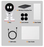 RUX Smart AI Companion - Robot de bureau interactif avec système d'exploitation Android, animal de compagnie IA programmable pour les geeks et le télétravail