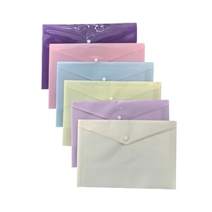 Carpetas de Documentos Coloridas Sólidas Estilo Morandi, Tamaño Carta Estadounidense A4, Sobres para Archivos con Botón a Presión, Productos de Archivo - Product Image 1