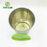 Boîte métallique écologique pour noix, emballage en noix d'arachide, étain vide coloré brillant de qualité alimentaire pour bougie, cadeau, bonbon
