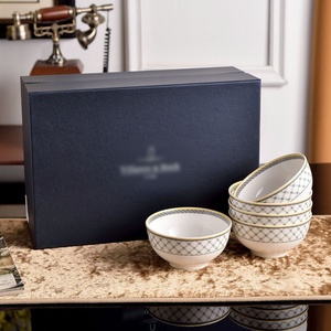 <span class=keywords><strong>Weibo</strong></span> เครื่องใช้บนโต๊ะอาหารสไตล์ชนบทแบบย้อนยุคเบาหรูหราชามข้าวจานซุปขนาดใหญ่จานแบน - Product Image 4