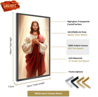 Cristal moderne porcelaine christianisme toile peinture Art affiche brillant Religion affiche jésus toile impression mur Art salon