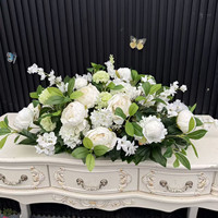 Boule de fleurs artificielle en soie PPS, délinium, pour centre de table de mariage et événements, en promotion